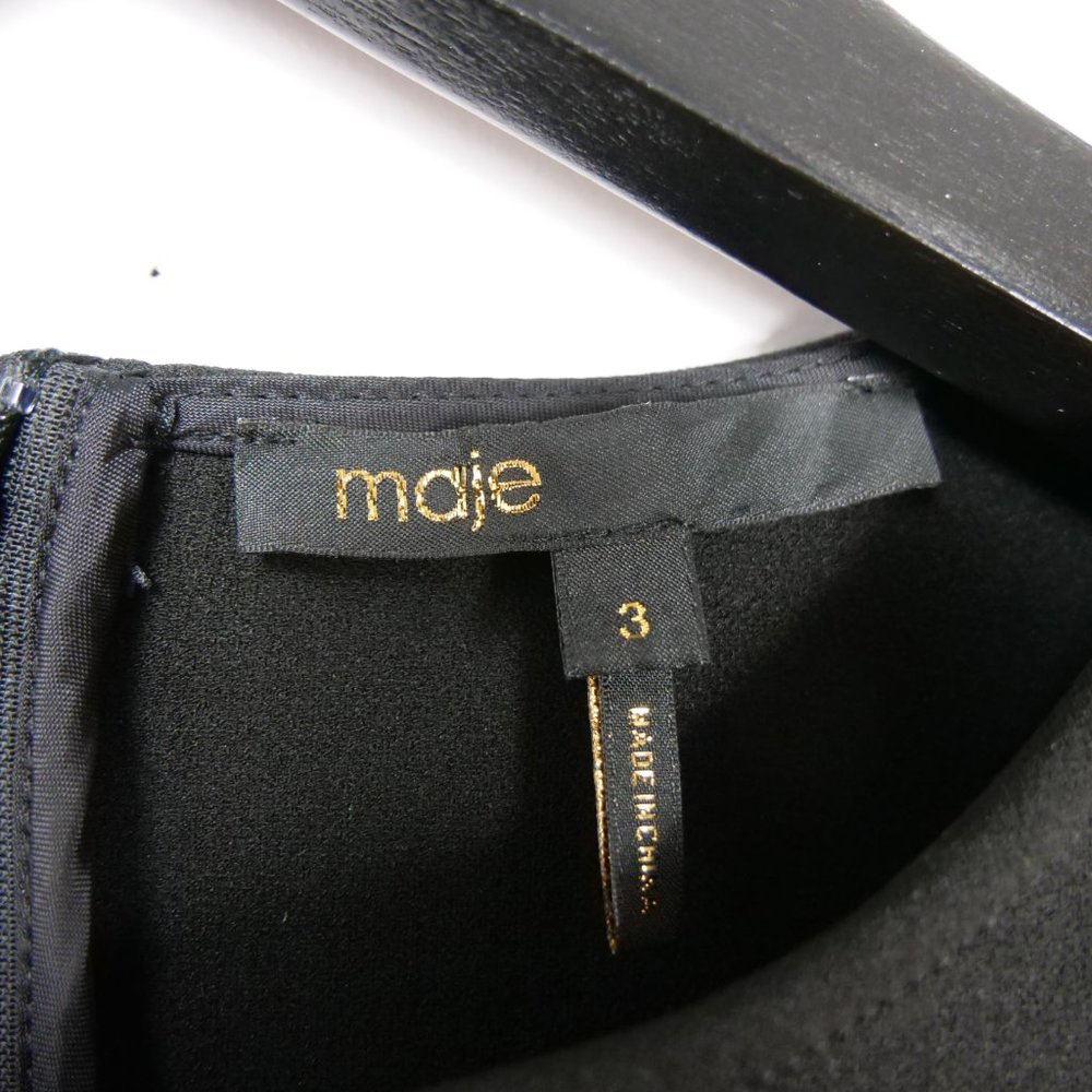 MAJE Black Dress with Piercings Neoprene - Picture 9 of 13